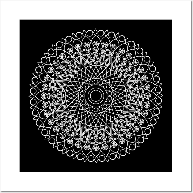 Mandala no 3 (invert) Wall Art by hedehede